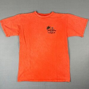VTG Harley Davidson T Shirt Mens Large 2001 Los Angeles California Orange‎ USA